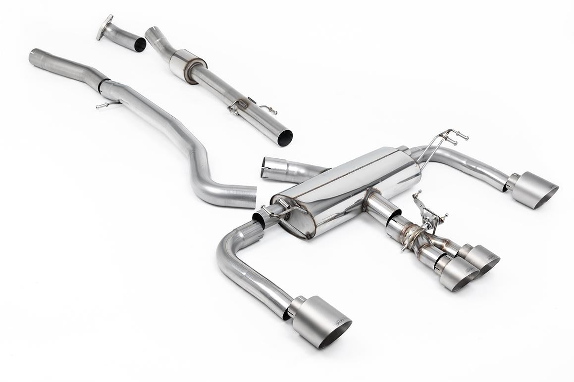 Toyota GR Corolla 1.6 Turbo - 3' Non Resonated Primary Cat Back (Louder) with Brushed Titanium GT Tips