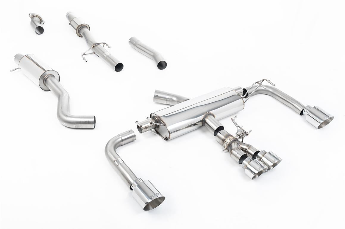 Toyota GR Corolla 1.6 Turbo - 3' Resonated Primary Cat Back with Polished GT Tips
