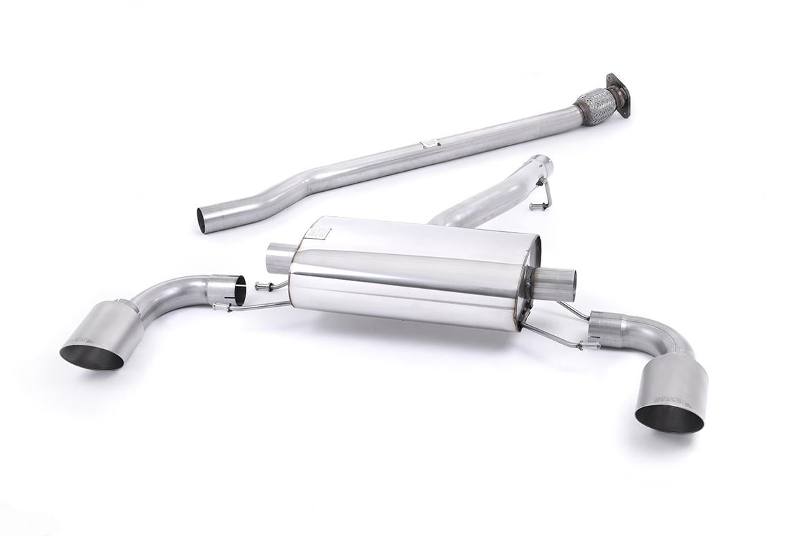 Toyota GR86 - Non-Resonated (Louder) Cat Back with Brushed Titanium Tips