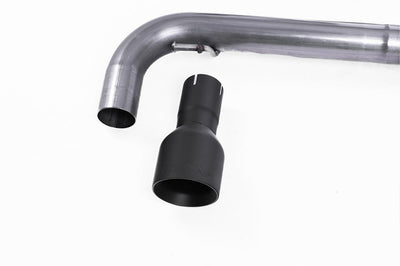 VW Golf GTI MK6/Scirocco R - Non-Resonated (Louder) Turbo-Back Exhaust System with Hi-Flow Sports Catalyst & Matt Black Trims