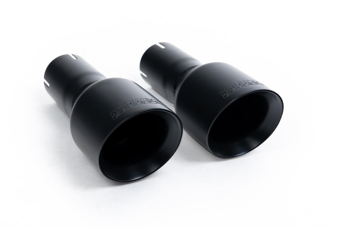 VW Golf GTi Mk6 - Non-Resonated (Louder) Turbo-Back Exhaust System with Hi-Flow Sports Catalyst & Matt-Black Trims