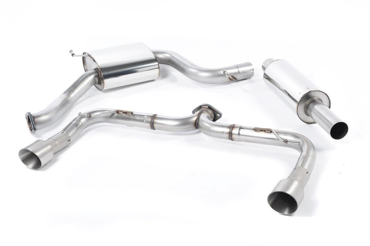 VW Golf GTI Mk7 Non-Resonated (Louder) Cat-Back Exhaust System with Titanium Tips