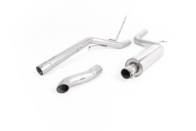 VW Caddy 2.0 TDI (non Maxi Models) - Resonated (Quieter) DPF-Back Exhaust System with Discrete Tip