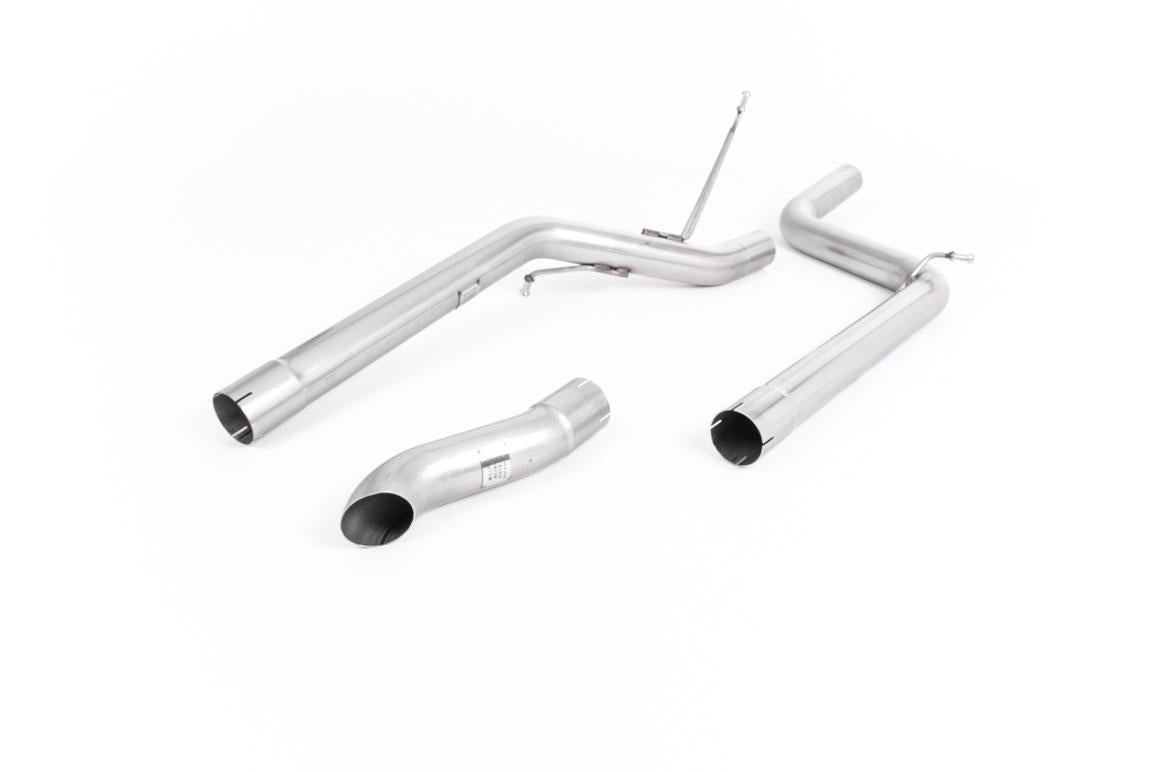 VW Caddy 2.0 TDI (non Maxi Models) - Non-Resonated (Louder) DPF-Back Exhaust System with Discrete Tip