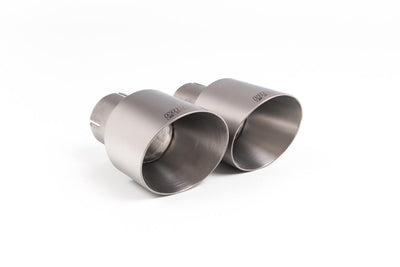 VW Golf MK7.5 GTI (Incl Performance Pack/Non GPF) - Resonated (Quieter) Cat-Back Exhaust System with GT-100 Titanium Trims