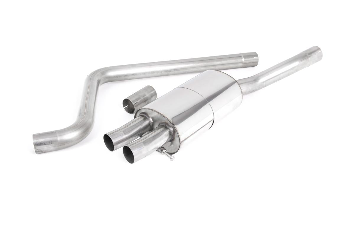 VW Polo GTI 2.0 TSI (AW - 5 Door/GPF Models) - Resonated (Quieter) GPF/OPF-Back Exhaust System with Burnt Titanium GT-90 Trims