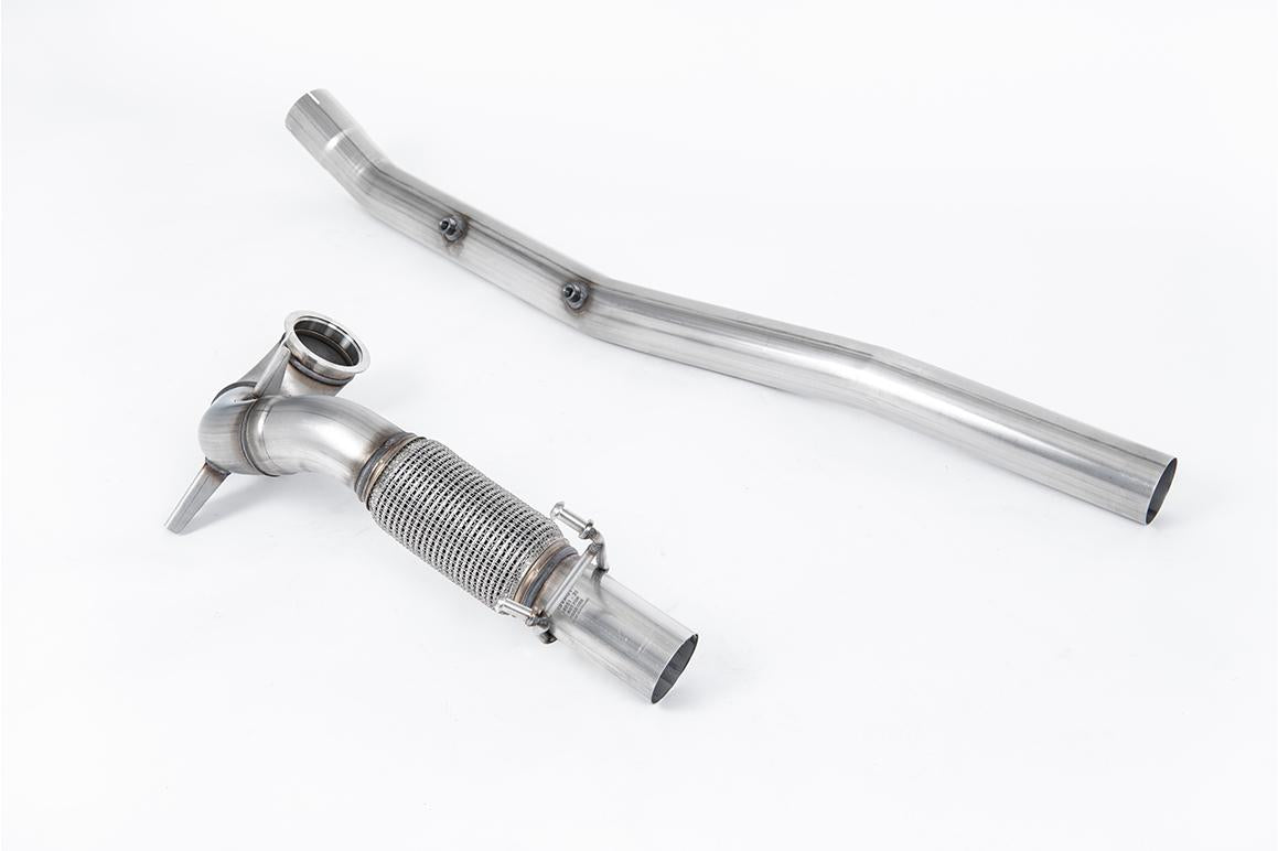 Large Bore Downpipe with Catalyst Delete - For Milltek Cat-Back (Audi/Seat/VW)