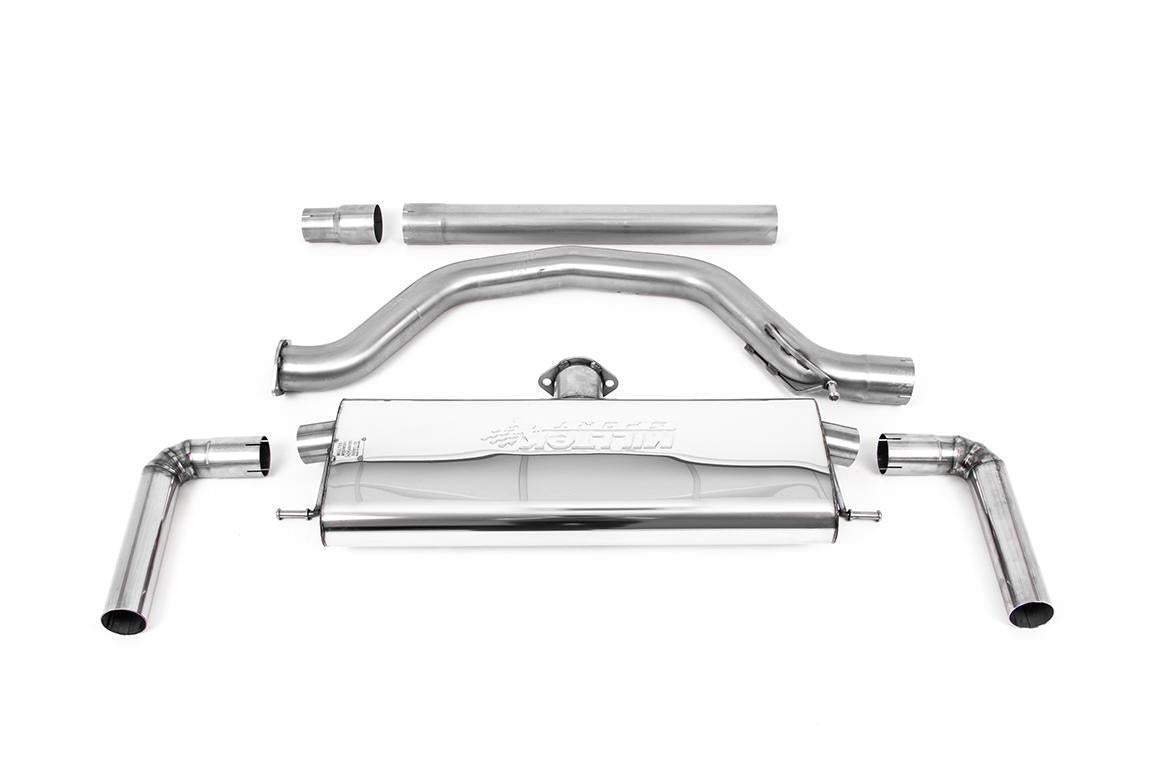 VW Golf GTI Mk8 - 80mm OPF/GPF Back Exhaust System with Burnt Titanium GT-115 Trims