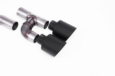 VW Golf GTI Mk8 - Particulate Filter-Back - Golf R Style - Road+ with Cerakote Black Tips