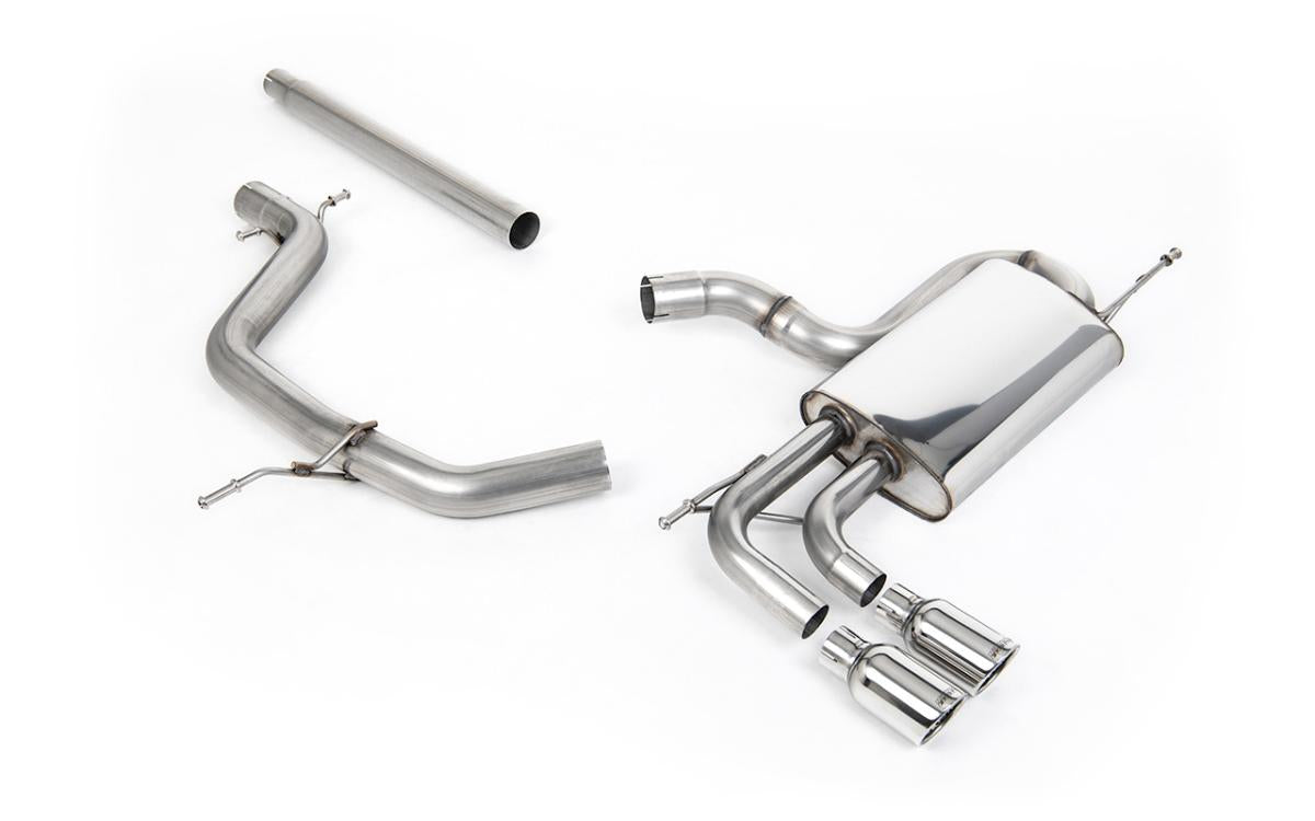 Seat Leon/Golf MK6 GT 2.0 TDI 140PS - Non-Resonated (Louder) Cat-Back Exhaust System with Twin JET Trims