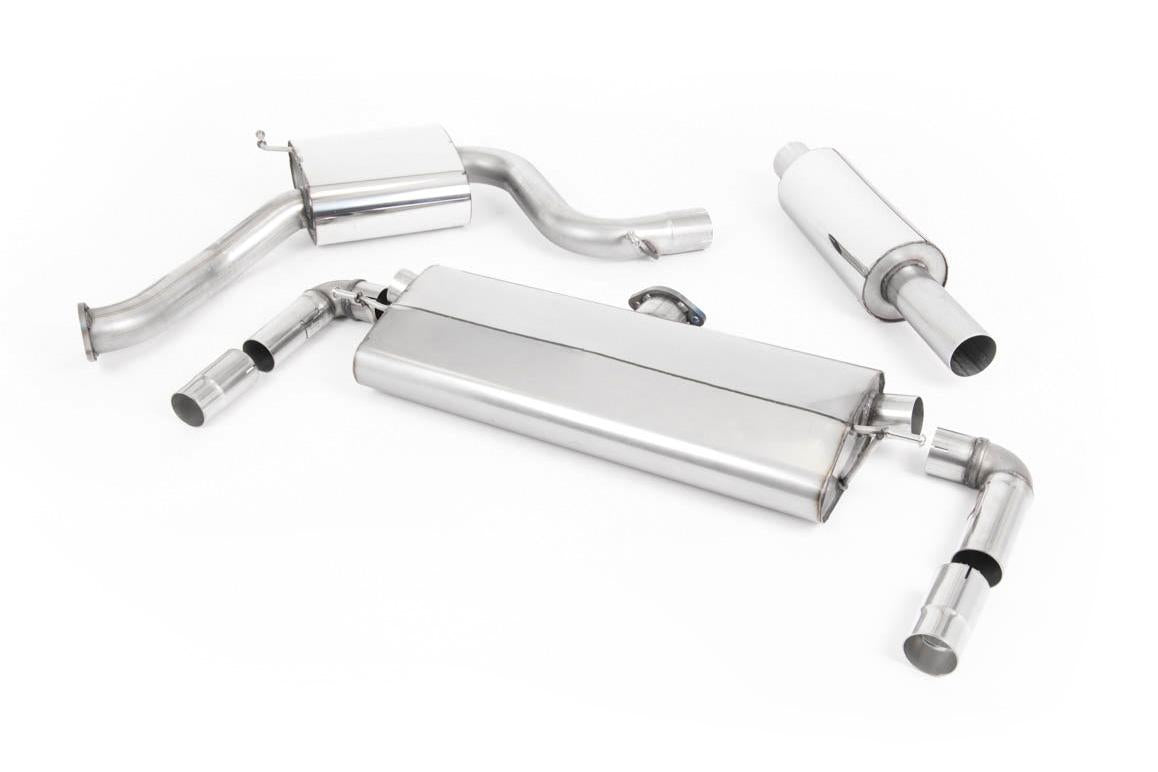 Seat Leon Cupra 300 2.0 TSI (Non GPF Models) - Resonated (Quieter) Cat-Back Exhaust System with Quad GT-80 Polished Tips