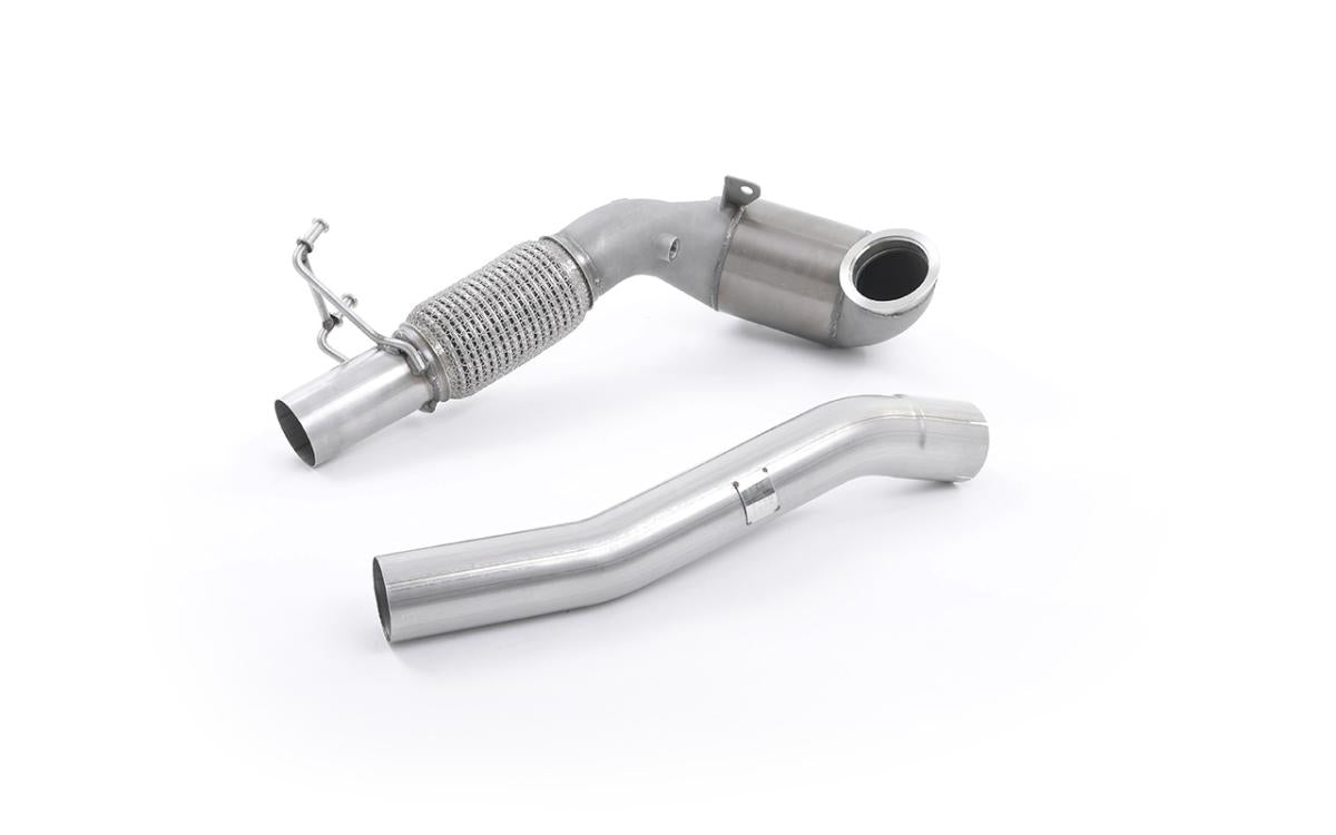 Stainless Steel Cast Downpipe with Race Cat (For Milltek Cat-Back) (Seat/VW)