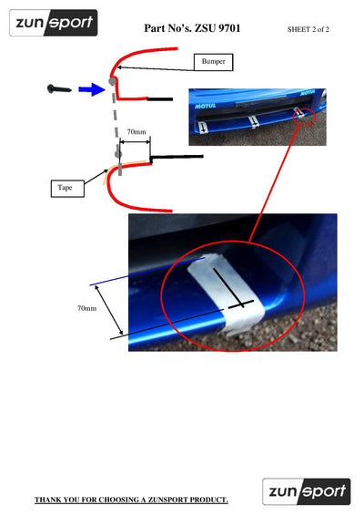 Zunsport Subaru Impreza Bug Eye - Lower Grille