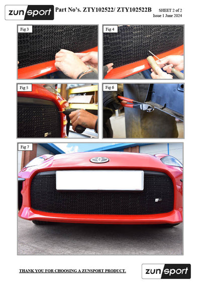 Zunsport Toyota GR86 - Centre Grille