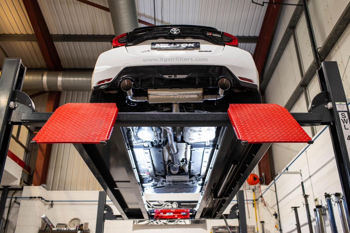 Toyota GR Yaris (Gen 1) - 3" Non-Resonated OPF Back Exhaust System with GT-115 Polished Trims