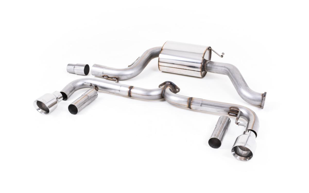 VW Beetle 2.0 TSI (A5 Chassis) - Non-Resonated (Louder) Cat-Back Exhaust System with Polished Tips