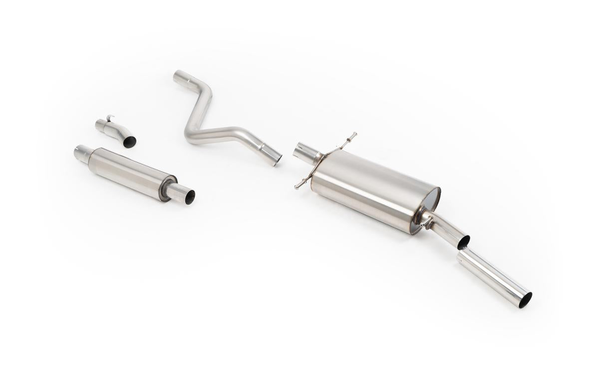 VW Golf GTI Mk1 Cab - Resonated (Quieter) Downpipe-Back System with OE+ Style Polished Tip