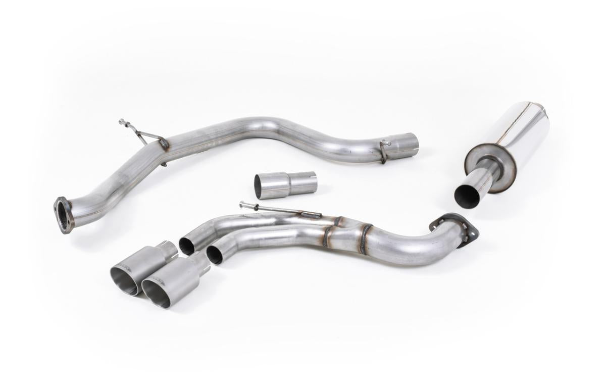 VW Golf GTI Mk7 - Resonated (Quieter) Cat-Back Exhaust System with Titanium Tips