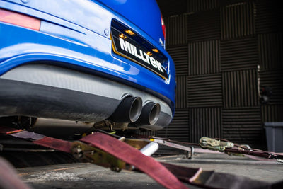 VW Golf MK5 R32 3.2 V6 - V2 3" Valved System with Cerakote Black Tips - Fits OE downpipe only