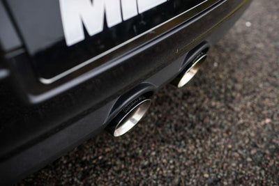 VW Golf MK5 R32 3.2 V6 - V2 3" Valved System with Polished Tips - Fits OE downpipe only