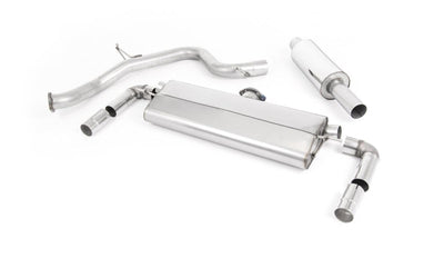 VW Golf MK7.5 GTI (TCR & Performance Pack - GPF Models) - Resonated (Quieter) Cat-Back Exhaust System with GT-100 Polished Trims