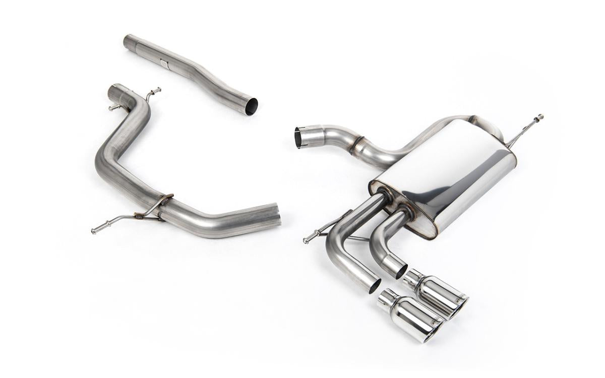 VW Golf Mk5 GT 2.0 TDI 170PS - Non-Resonated (Louder) Cat-Back Exhaust System with Twin Polished Trims