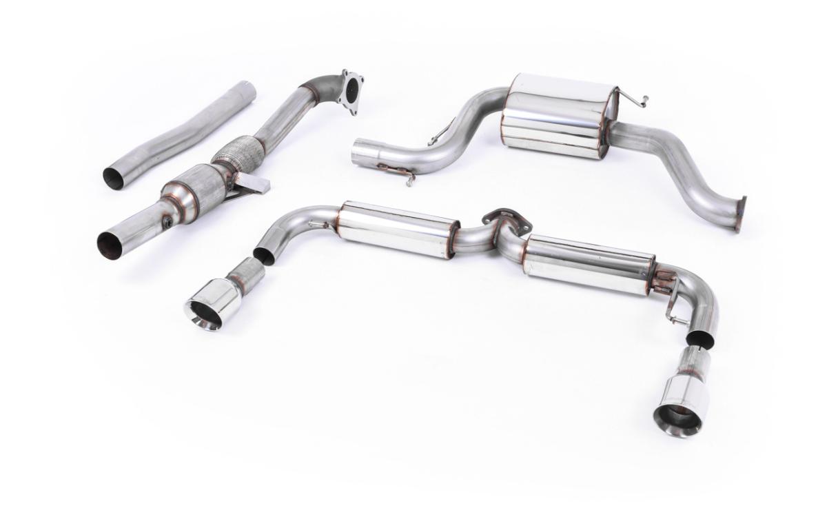 VW Golf Mk6 GTi Edition 35 - Resonated (Quieter) Turbo-Back Exhaust System with Hi-Flow Sports Catalyst & Polished Trims