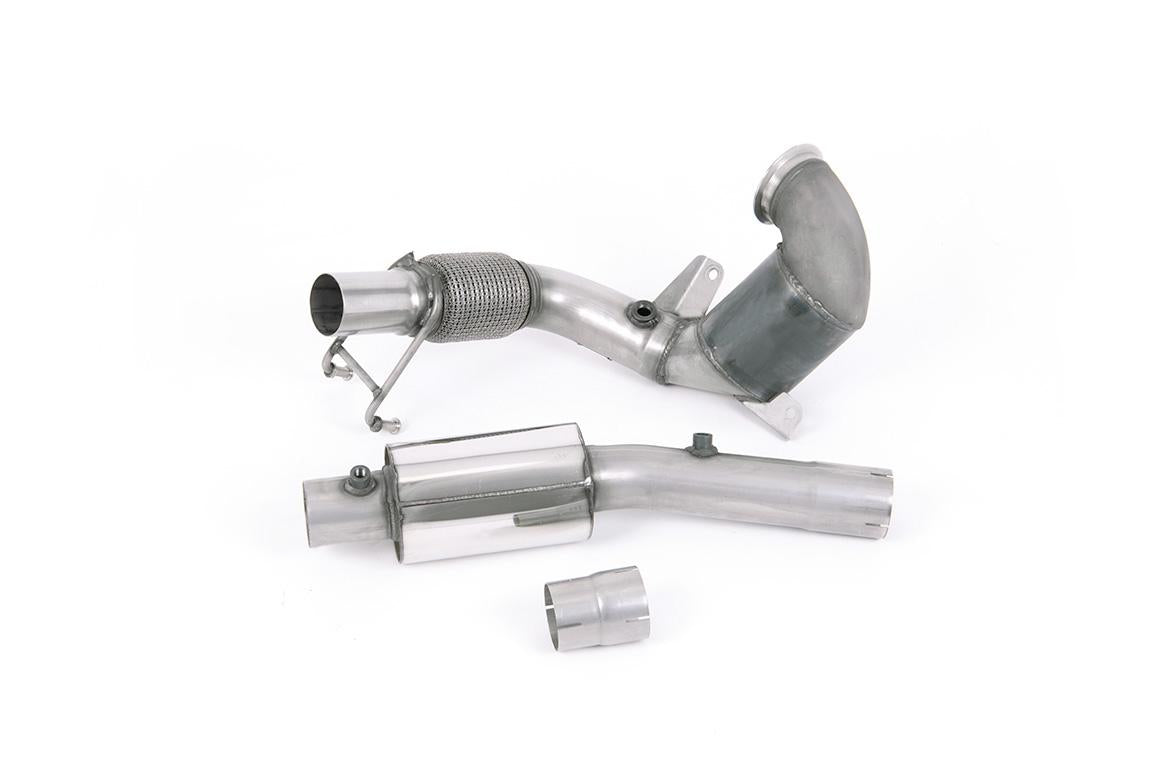 VW Polo GTI 2.0 TSI (AW - 5 Door/Pre Facelift/GPF Models) - Resonated (Quieter) Downpipe with Hi-Flow Sports Cat - For OE Cat-Back