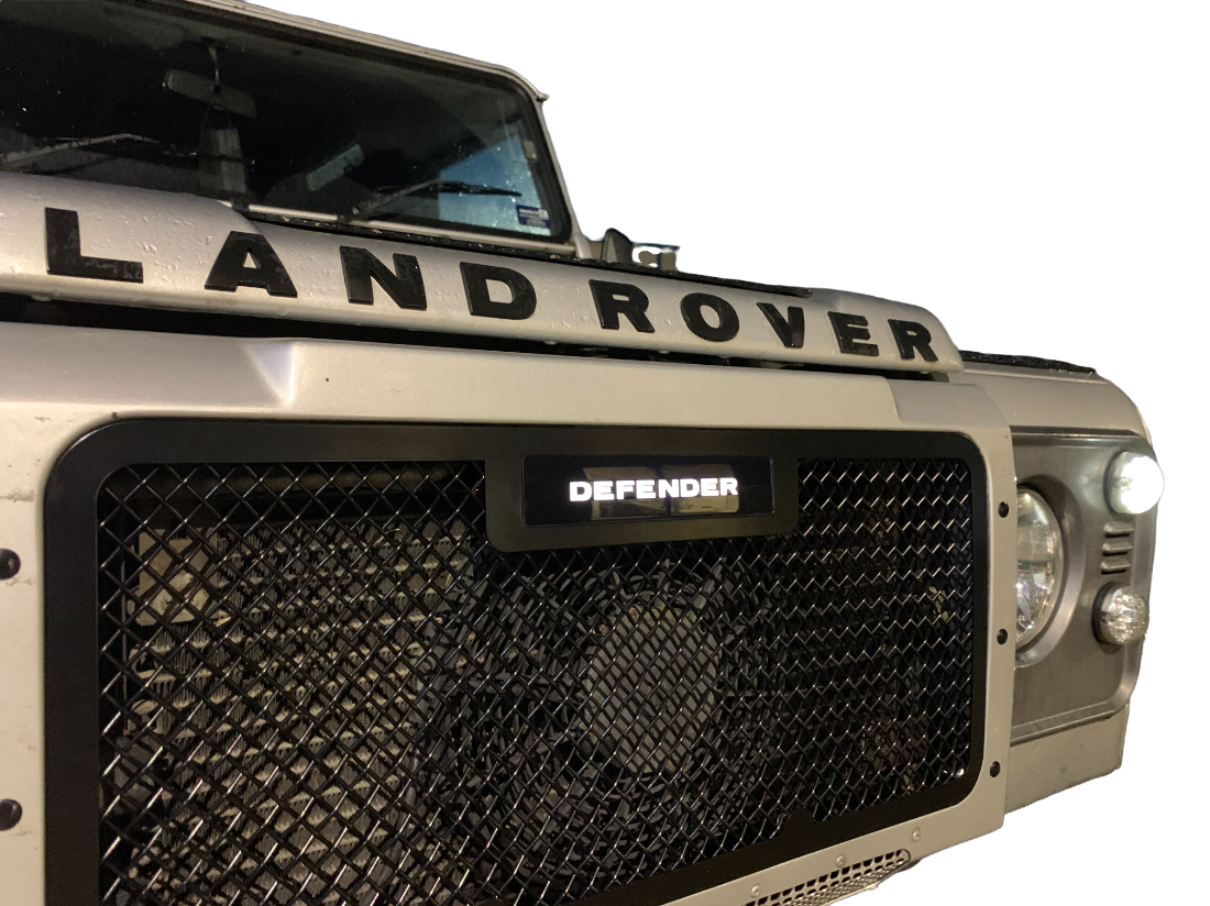Zunsport Landrover Defender Stainless Steel Illuminated Front Grille