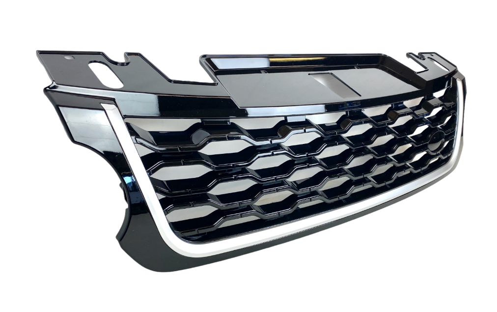 Zunsport Range Rover Sport L494 NEW Style Upgrade Honeycomb Gloss Black With Silver Trim Front Grille