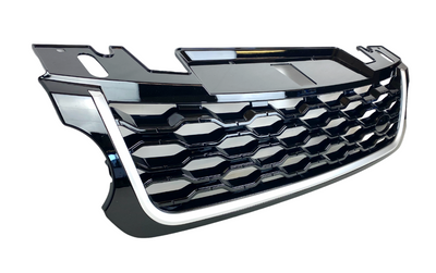 Zunsport Range Rover Sport L494 NEW Style Upgrade Honeycomb Gloss Black With Silver Trim Front Grille
