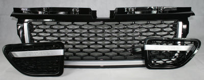 Zunsport Range Rover Sport (L320) Black Grille with Silver Trim 3 Piece Set - Autobiogrophy look