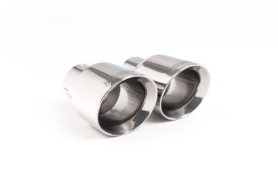 BMW F30 320i M Sport - Resonated (Quieter) Cat-Back Exhaust System with Polished GT-80 Trims
