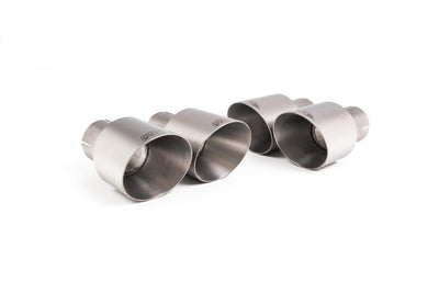 Audi S5 B9 Coupe/Cabriolet Non Sport Diff models - Resonated (Quieter) Cat-Back Exhaust System with Quad GT-100 Titanium Trims