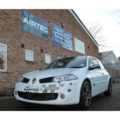 Airtec Megane 2 225 and R26 95mm core Intercooler upgrade with Air-Ram scoop