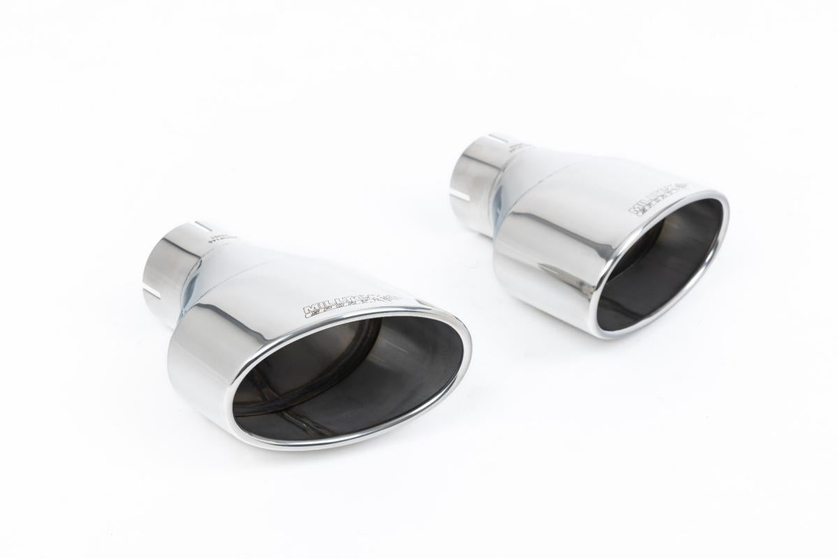 Audi S5 B8 (S tonic) - Resonated (Quieter) Cat-Back Exhaust System with Dual Polished Oval Tips