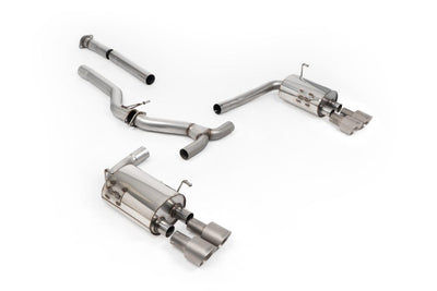 Subaru Impreza WRX VB 2.4T Boxer (USDM Only) - Non-Resonated Cat-Back (Louder) with Brushed Titanium Tips