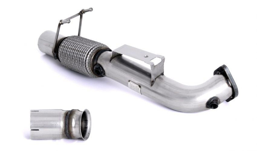 Miltek Focus RS MK3 - Large Bore Downpipe with Decat For fitment to OE Cat Back Only