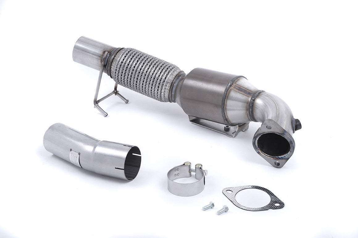 Miltek Focus RS MK3 - Large Bore Downpipe and Hi-Flow Sports Cat SSXFD192