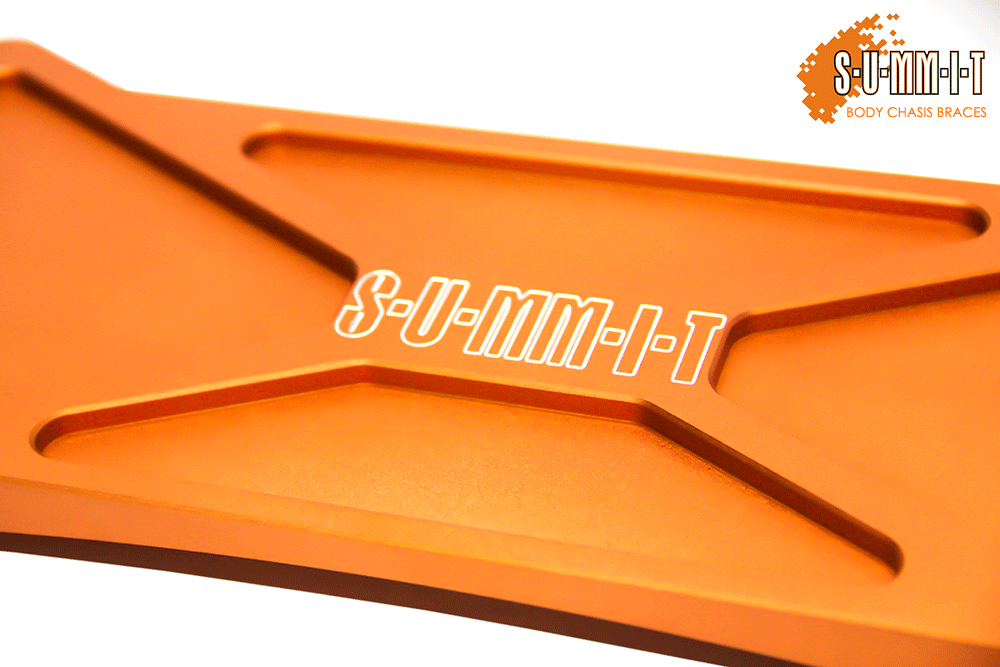 Summit Rear Lower Middle 4-point aluminium forged solid alloy exhaust tunnel body chassis brace