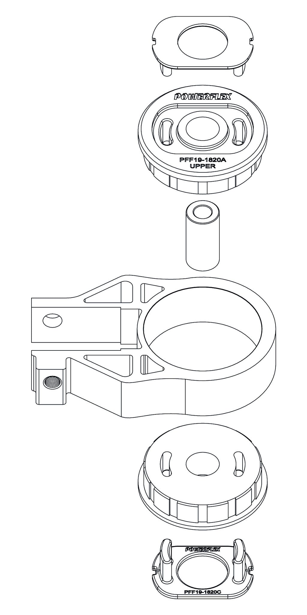 Focus MK3 lower engine mount bush