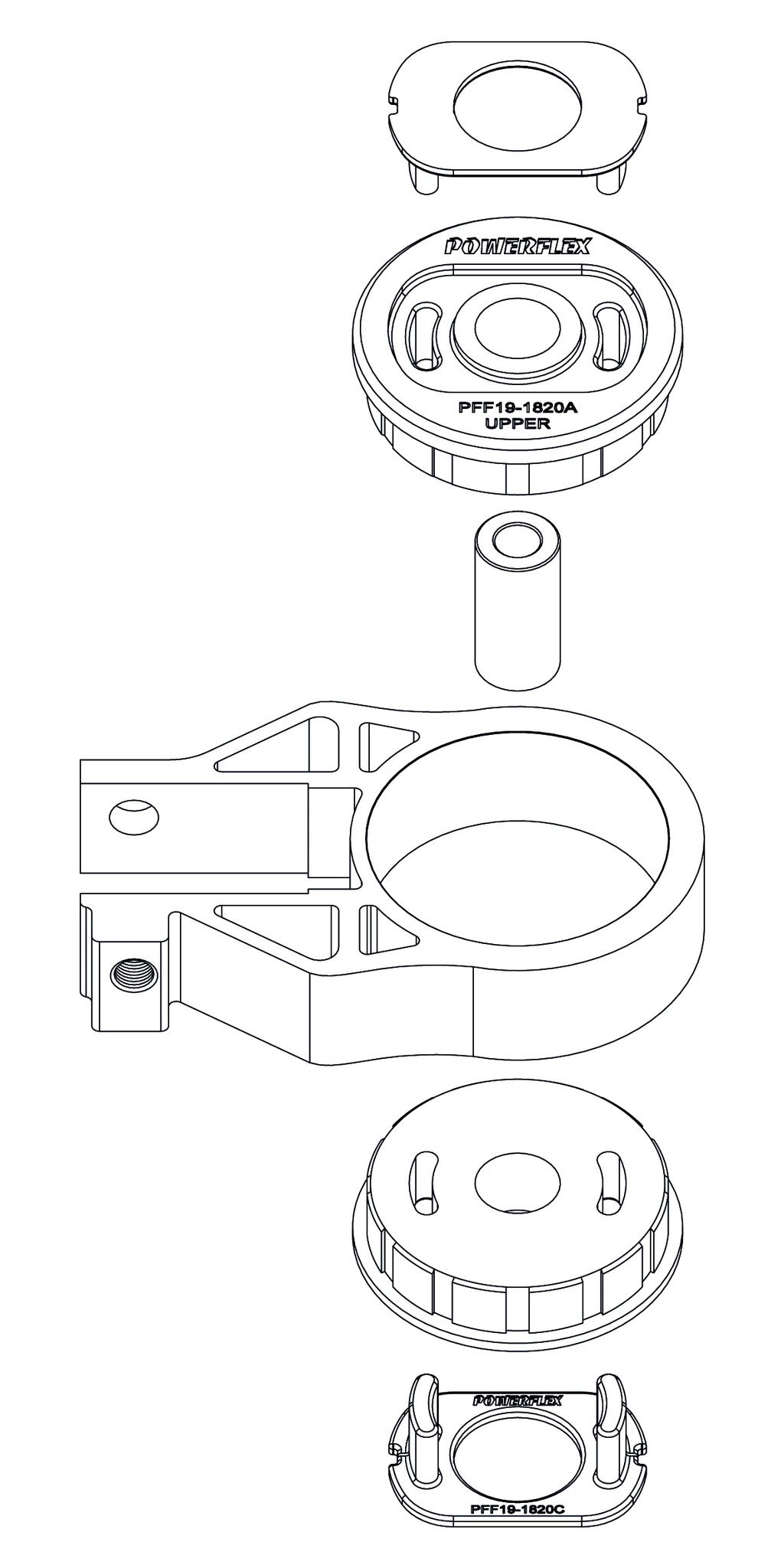 Focus MK3 lower engine mount bush