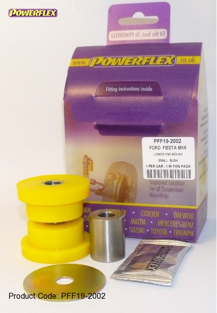 Fiesta MK6 ST Powerflex Lower Engine Mount Small Bush 30mm Oval Bracket