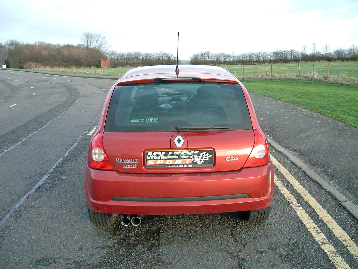 Milltek Exhaust Renault Clio 172 2.0 16v Full System with Twin 76 2mm Special tailpipe (SSXRN102)