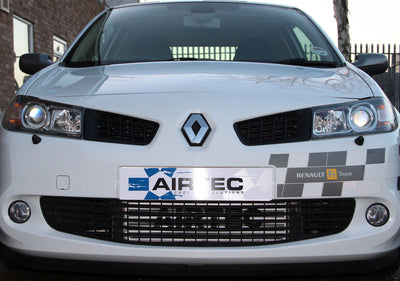 Airtec Megane 2 225 and R26 95mm core Intercooler upgrade with Air-Ram scoop