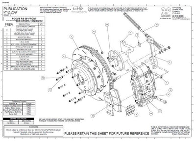 Genuine AP Racing Focus RS MK2 Big Brake Kit