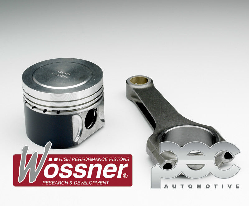 Audi Coupe S2 2.2 Turbo (5 Cylinder) Wossner Forged Pistons & PEC Steel Connecting Rod Kit 