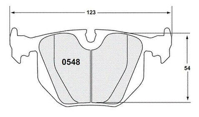 Performance Friction BMW M3 E46 Rear Brake Pads