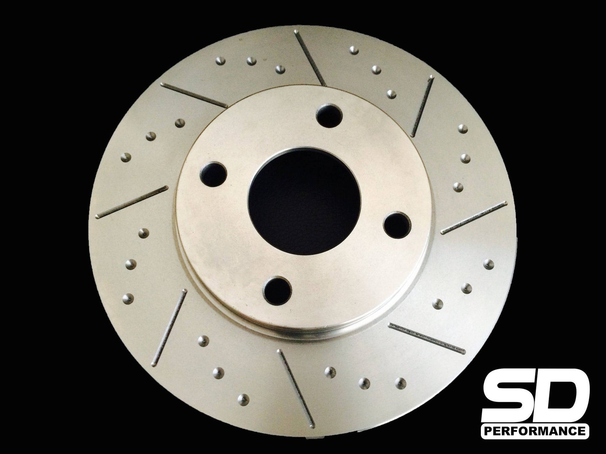 SD Performance Fiesta MK6 1.25 - 1.6 Performance front discs - Dimpled and Grooved