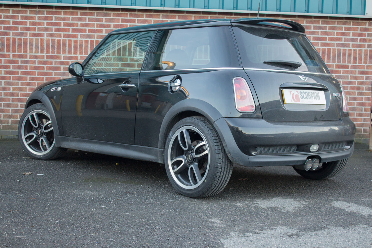 Mini (Bmw) Cooper S R53 also fits Cabriolet  Cat-back system (non-resonated)